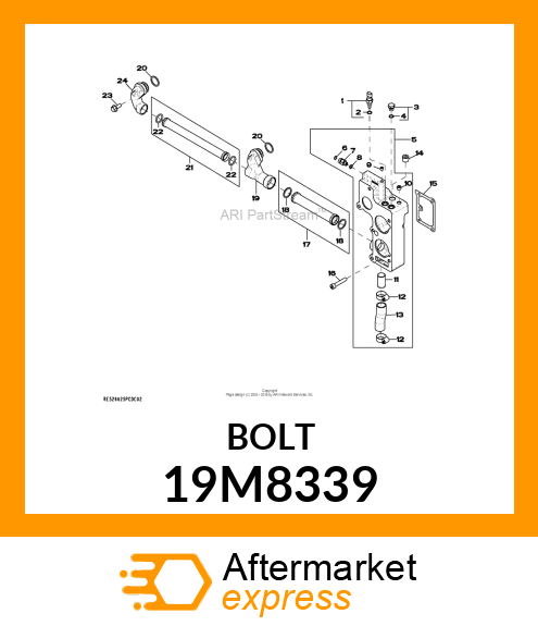 SCREW, HEX SOCKET HEAD, METRIC 19M8339