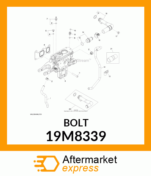 SCREW, HEX SOCKET HEAD, METRIC 19M8339