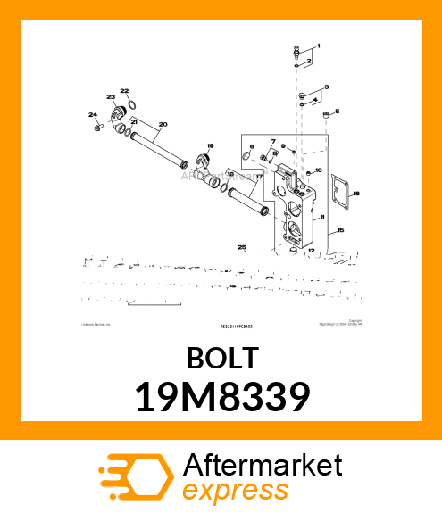 SCREW, HEX SOCKET HEAD, METRIC 19M8339