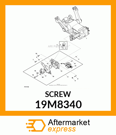 SCREW, HEX SOCKET HEAD, METRIC 19M8340