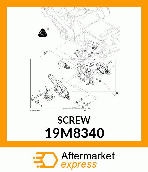 SCREW, HEX SOCKET HEAD, METRIC 19M8340