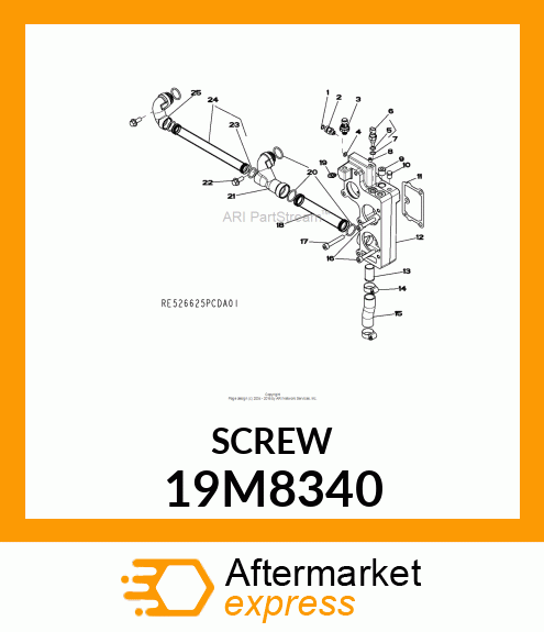 SCREW, HEX SOCKET HEAD, METRIC 19M8340