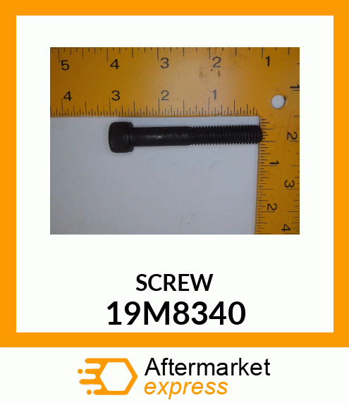 SCREW, HEX SOCKET HEAD, METRIC 19M8340