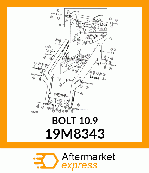 SCREW, HEX HEAD, METRIC 19M8343