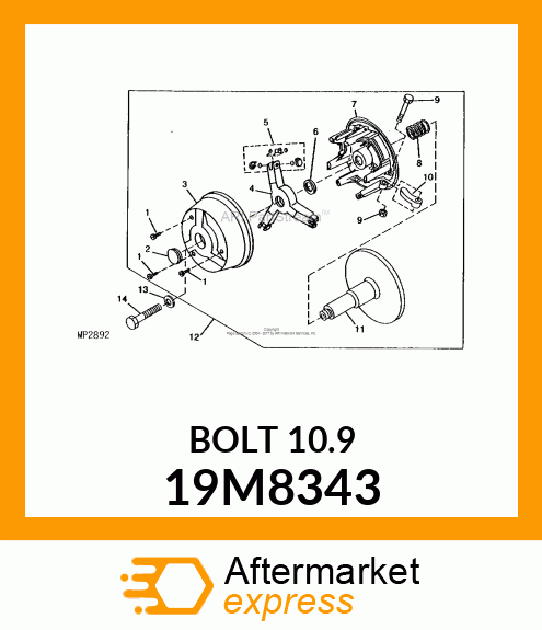 SCREW, HEX HEAD, METRIC 19M8343