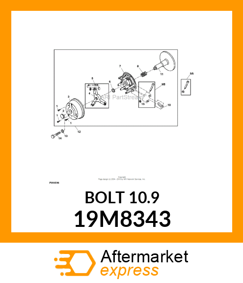 SCREW, HEX HEAD, METRIC 19M8343