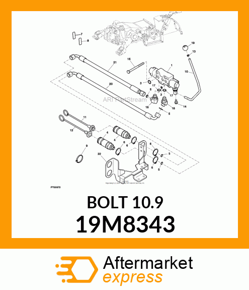 SCREW, HEX HEAD, METRIC 19M8343