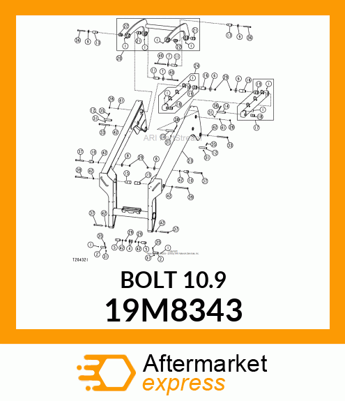 SCREW, HEX HEAD, METRIC 19M8343