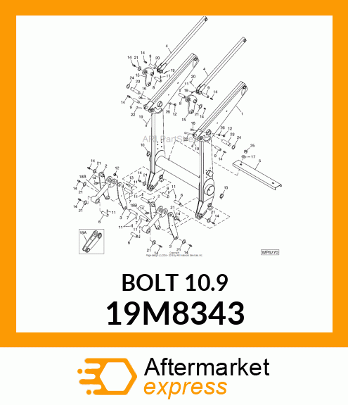 SCREW, HEX HEAD, METRIC 19M8343