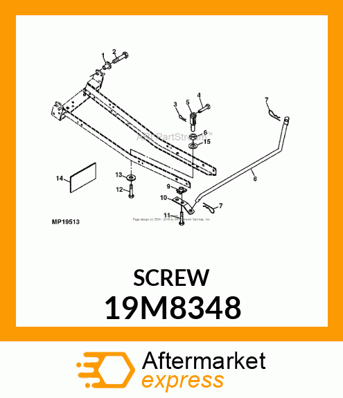 SCREW, HEX HEAD, METRIC 19M8348