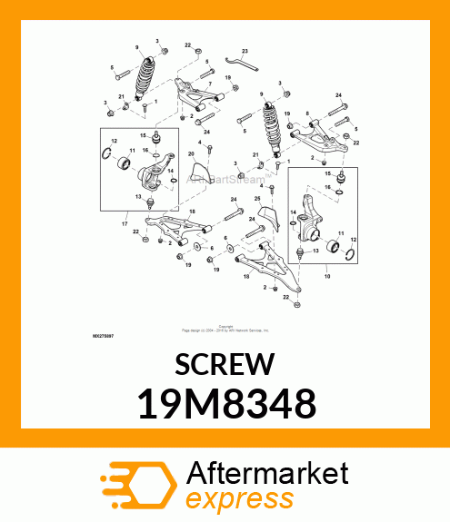 SCREW, HEX HEAD, METRIC 19M8348