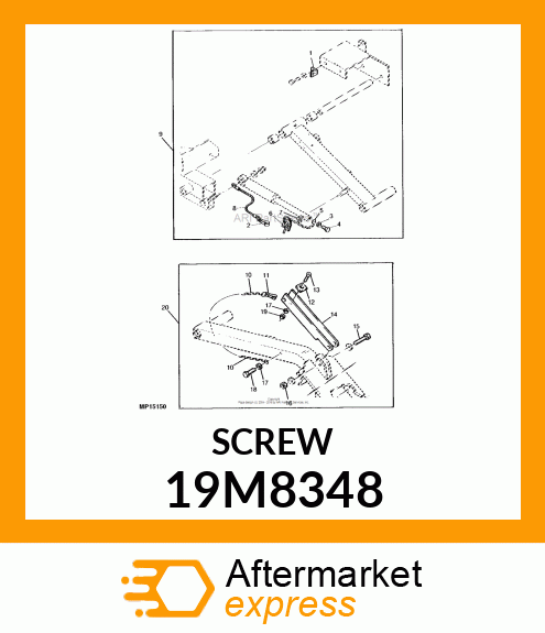 SCREW, HEX HEAD, METRIC 19M8348