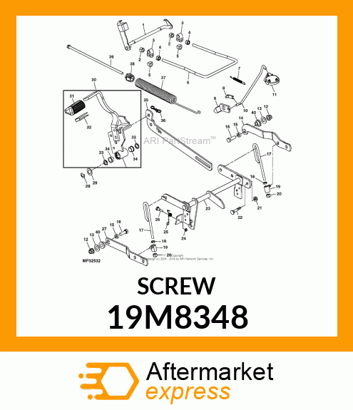 SCREW, HEX HEAD, METRIC 19M8348