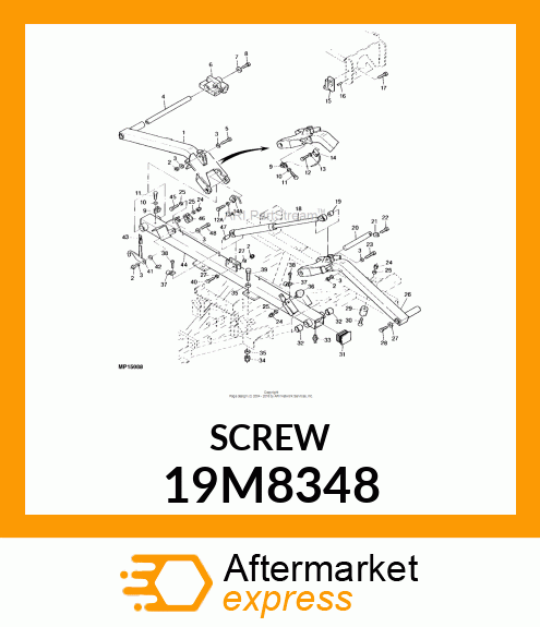 SCREW, HEX HEAD, METRIC 19M8348