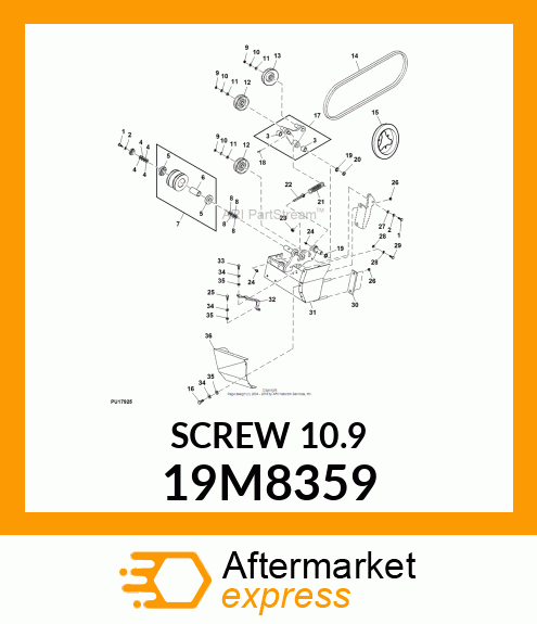 SCREW, HEX HEAD, METRIC 19M8359