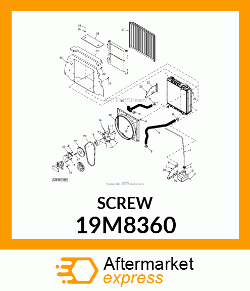 SCREW, HEX HEAD, METRIC 19M8360