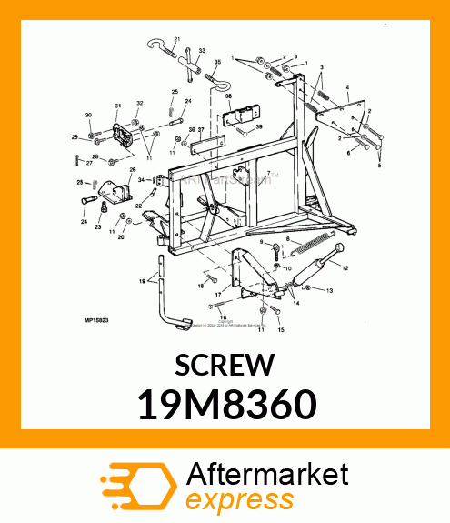 SCREW, HEX HEAD, METRIC 19M8360