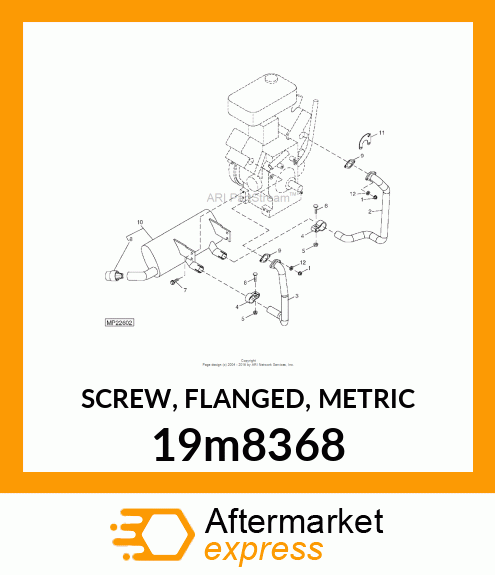 SCREW, FLANGED, METRIC 19m8368