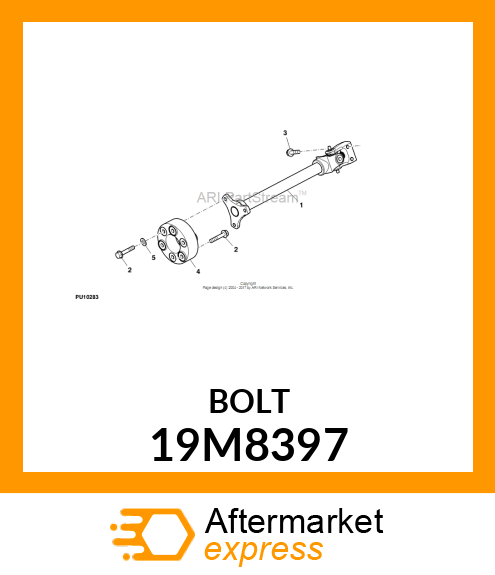 SCREW, HEX HEAD, METRIC 19M8397