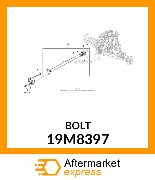 SCREW, HEX HEAD, METRIC 19M8397