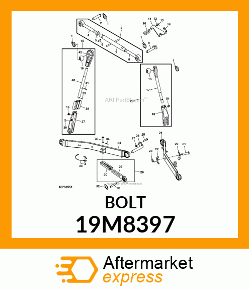 SCREW, HEX HEAD, METRIC 19M8397