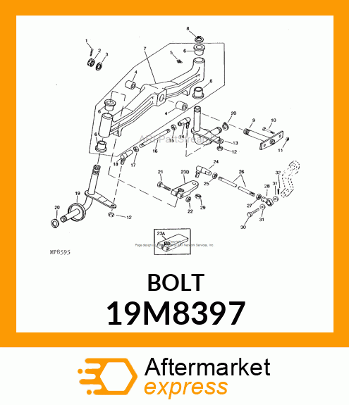 SCREW, HEX HEAD, METRIC 19M8397