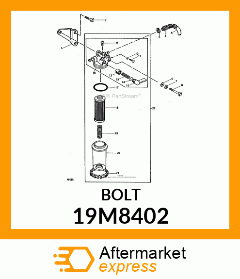 SCREW, HEX HEAD, METRIC 19M8402