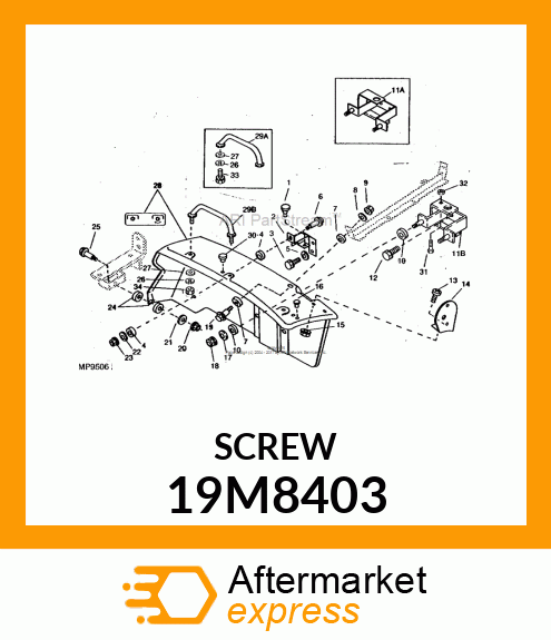 SCREW, HEX HEAD, METRIC 19M8403