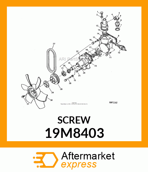 SCREW, HEX HEAD, METRIC 19M8403