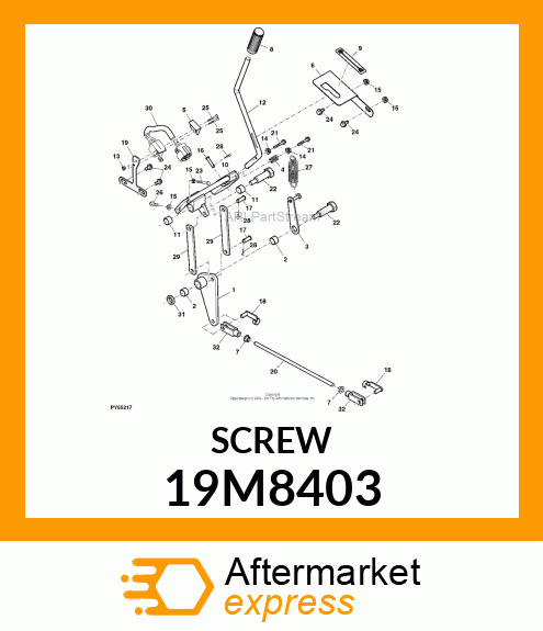 SCREW, HEX HEAD, METRIC 19M8403