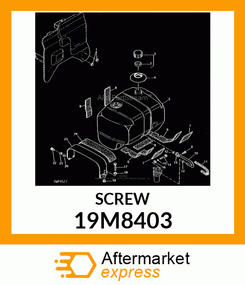 SCREW, HEX HEAD, METRIC 19M8403