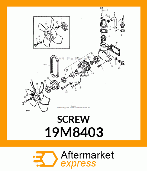 SCREW, HEX HEAD, METRIC 19M8403