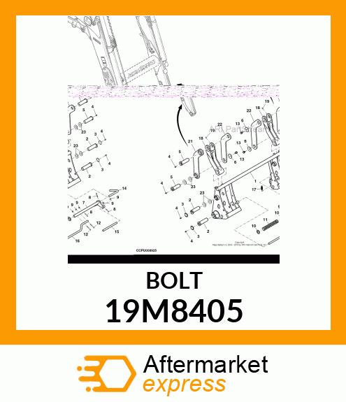 SCREW, HEX SOCKET HEAD, METRIC 19M8405