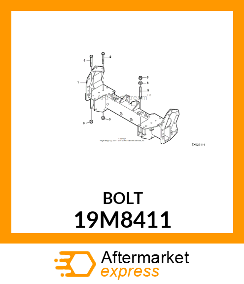 SCREW, HEX HEAD, METRIC 19M8411