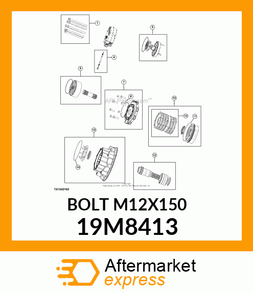 SCREW, HEX HEAD, METRIC 19M8413