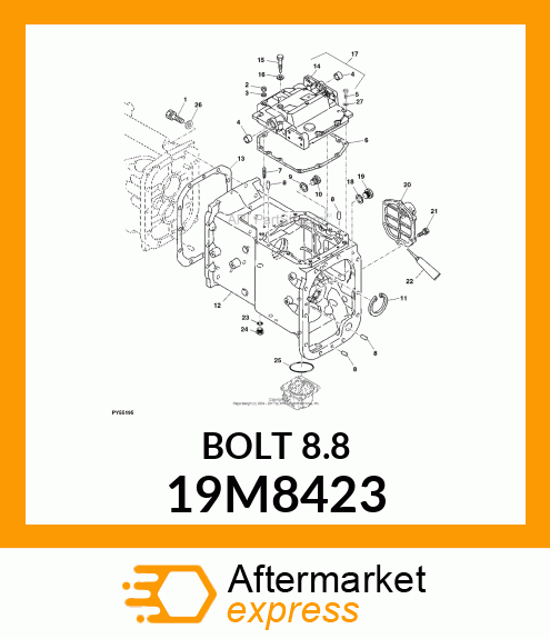 SCREW, HEX HEAD, METRIC 19M8423