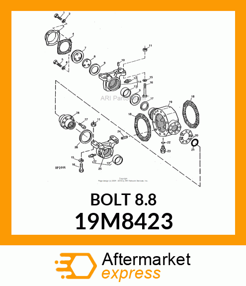 SCREW, HEX HEAD, METRIC 19M8423