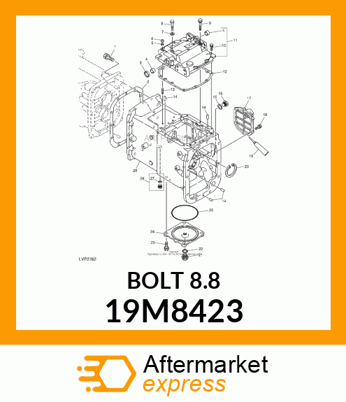 SCREW, HEX HEAD, METRIC 19M8423