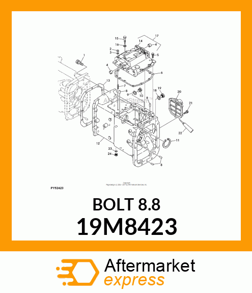 SCREW, HEX HEAD, METRIC 19M8423