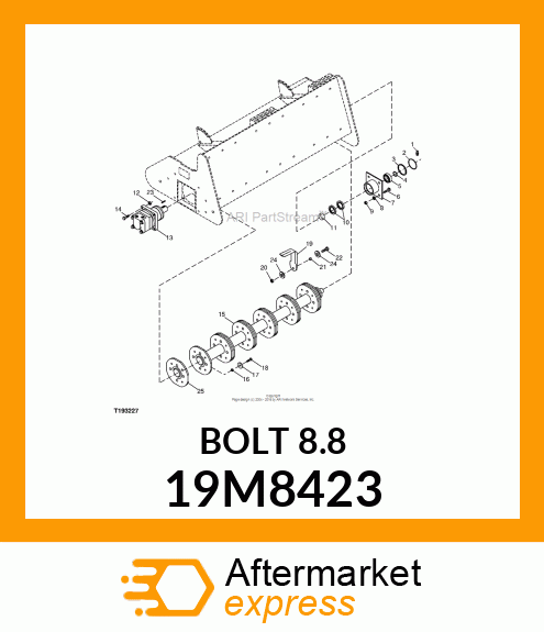 SCREW, HEX HEAD, METRIC 19M8423