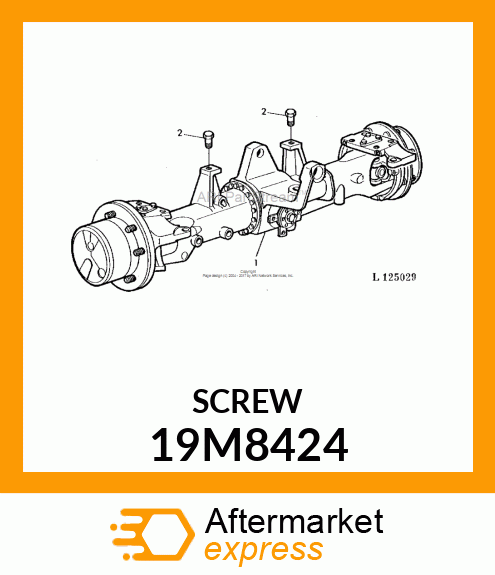 SCREW, HEX HEAD, METRIC 19M8424