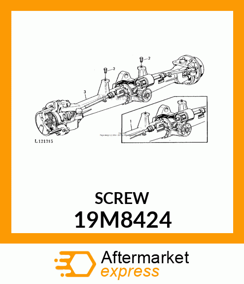 SCREW, HEX HEAD, METRIC 19M8424