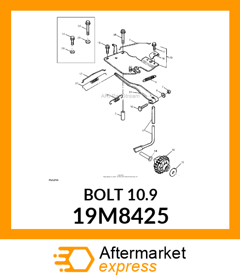 SCREW, HEX HEAD, METRIC 19M8425