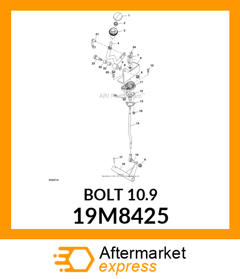 SCREW, HEX HEAD, METRIC 19M8425