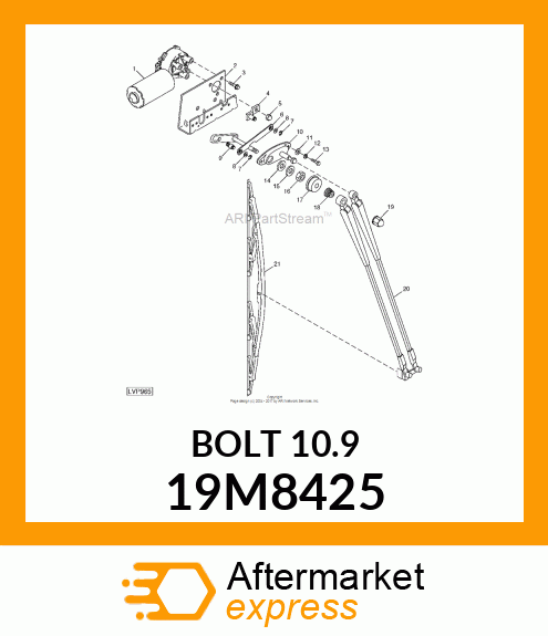 SCREW, HEX HEAD, METRIC 19M8425