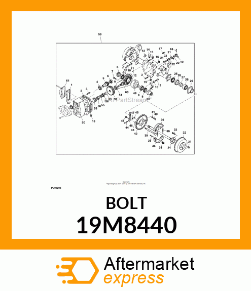 SCREW, HEX SOCKET HEAD, METRIC 19M8440