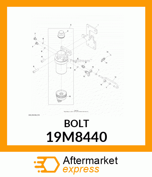 SCREW, HEX SOCKET HEAD, METRIC 19M8440