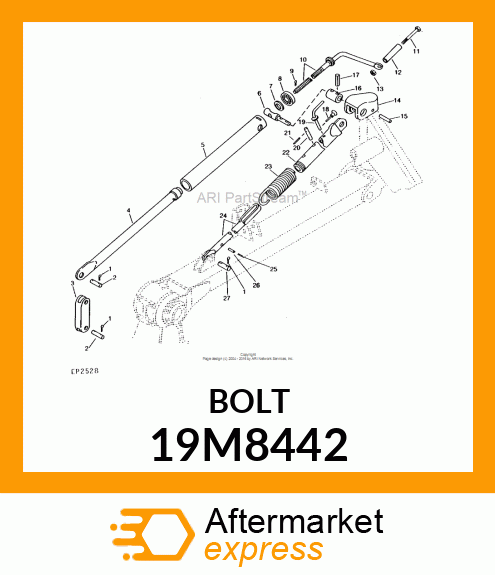 SCREW, HEX SOCKET HEAD, METRIC 19M8442