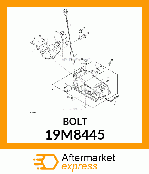 SCREW, HEX SOCKET HEAD, METRIC 19M8445