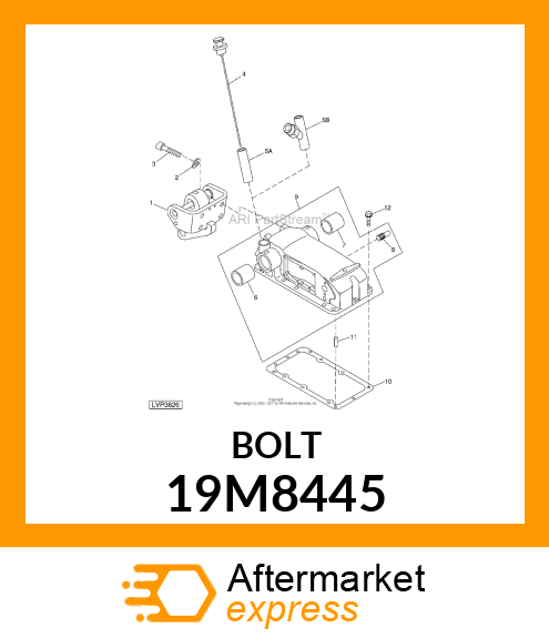 SCREW, HEX SOCKET HEAD, METRIC 19M8445